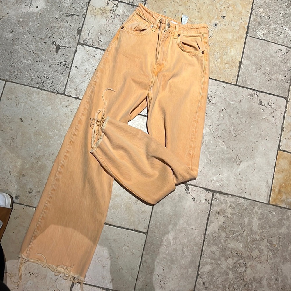Barely worn colored Zara jeans